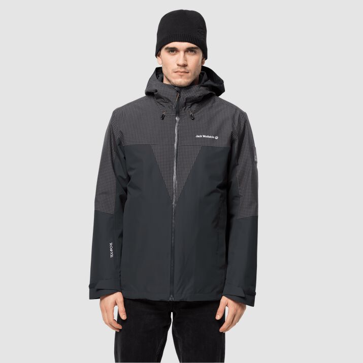 Jack Wolfskin Mens Dna Rhapsody 3in1 Jacket Black 163529JLV